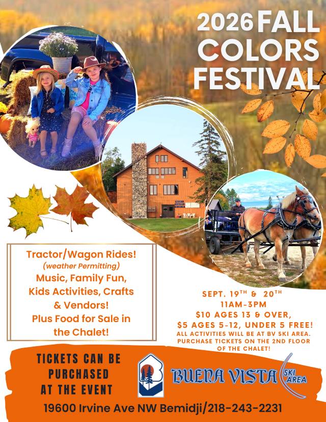 2026 Fall Colors Festival September 19-20 11-3pm