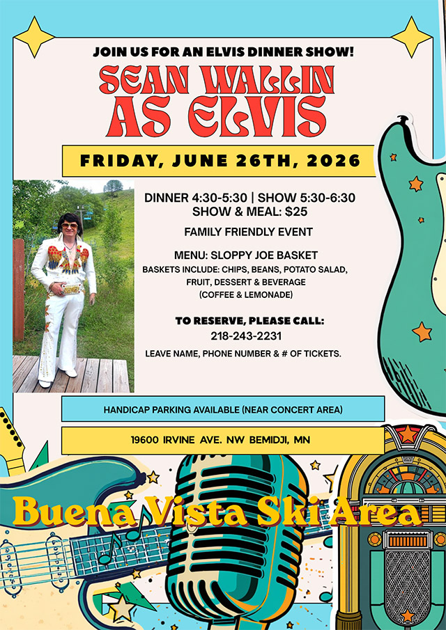 Elvis at Buena Vista Ski Area in Bemidji, MN.